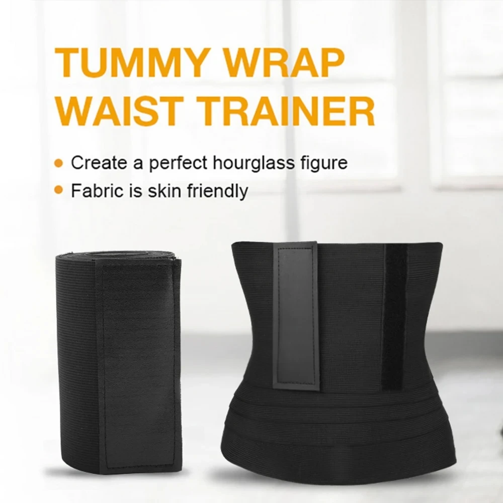 Entrenador de cintura para hombres y mujeres, reductor de Abdomen, envoltura de vendaje, cinturón adelgazante, moldeador de cuerpo, recortador, corsé, ropa moldeadora de vientre