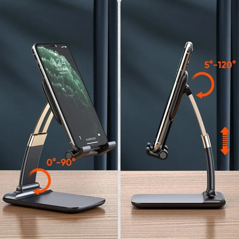 Freely Adjustable Bracket for Mobile Phone Tablet PC MP4 MP5 Portable Folding Telescopic Lifting Desktop Spin Non Slip Mat Stand