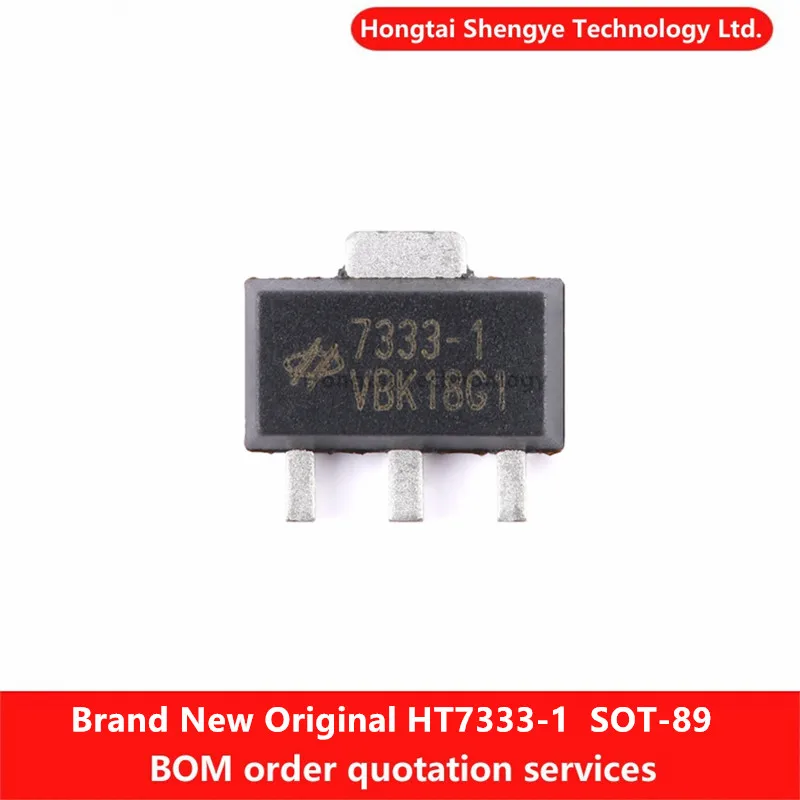 New Original HT7333-1 SOT-89 3.3V/250mA Low Dropout Linear Regulator LDO Chip