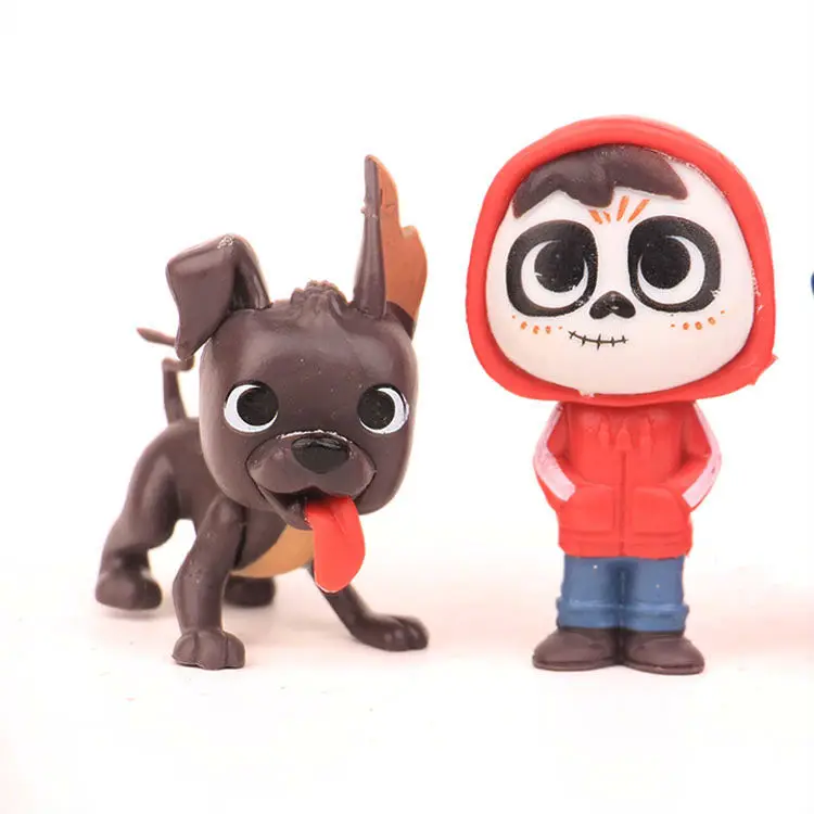 8pcs/set Movie Pixars COCO Cute Character Figure Model Toys