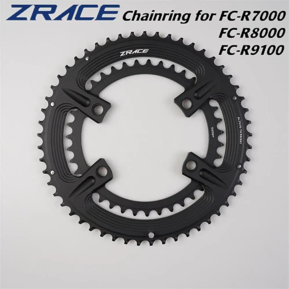 

ZRACE Asymmetric Road Chainring For 105 FC-R7000, ULTEGRA FC-R8000, DURA-ACE FC-R9100, 50-34T 52-36T 53-39T,110BCD 4-Bolt