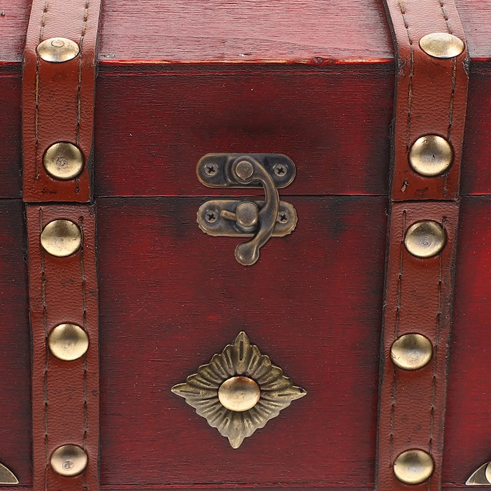 20Pcs Vintage Cabinet Latch Bronze Decorative Hasp for Wooden Box Case Drawer Hardware Small Lock Hook Hinge