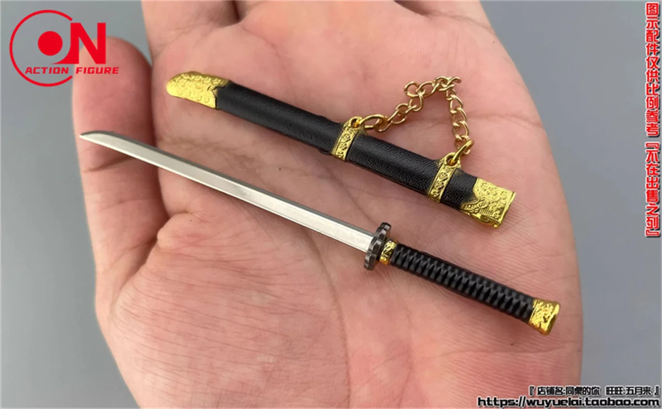 Auf Lager 1/12 Skala Mini Soldat Lange Schwert Messer Mini Modell Szene Zubehör Fit 6'' Action Figur Körper Puppen