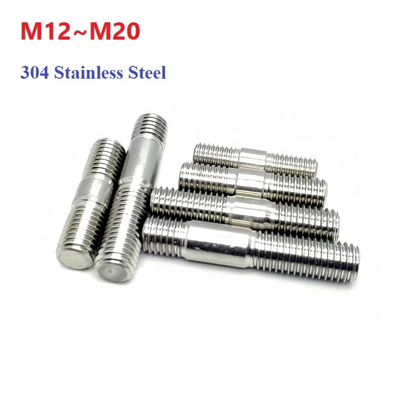 Double Head Bolt 304 Stainless Steel M12 M14 M16 M18 M20 Double Head Bolt Toothed Rod Double Head Threaded Rods