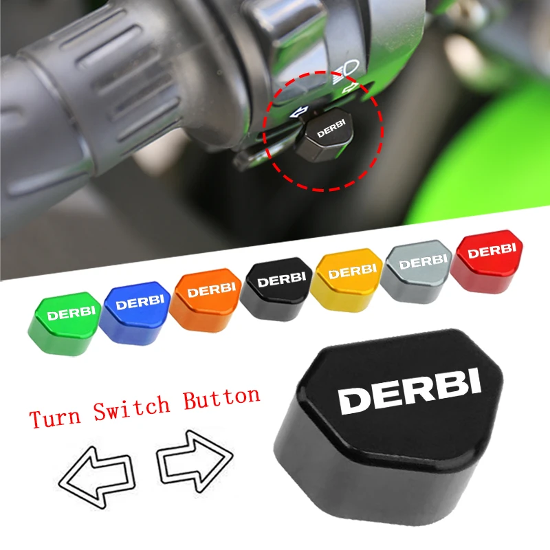 

For DERBI EBE EBS D50B0 VARIANT SPORT R GPR CNC Aluminum Mototcycle Switch Button Turn Signal Switch Key Cap
