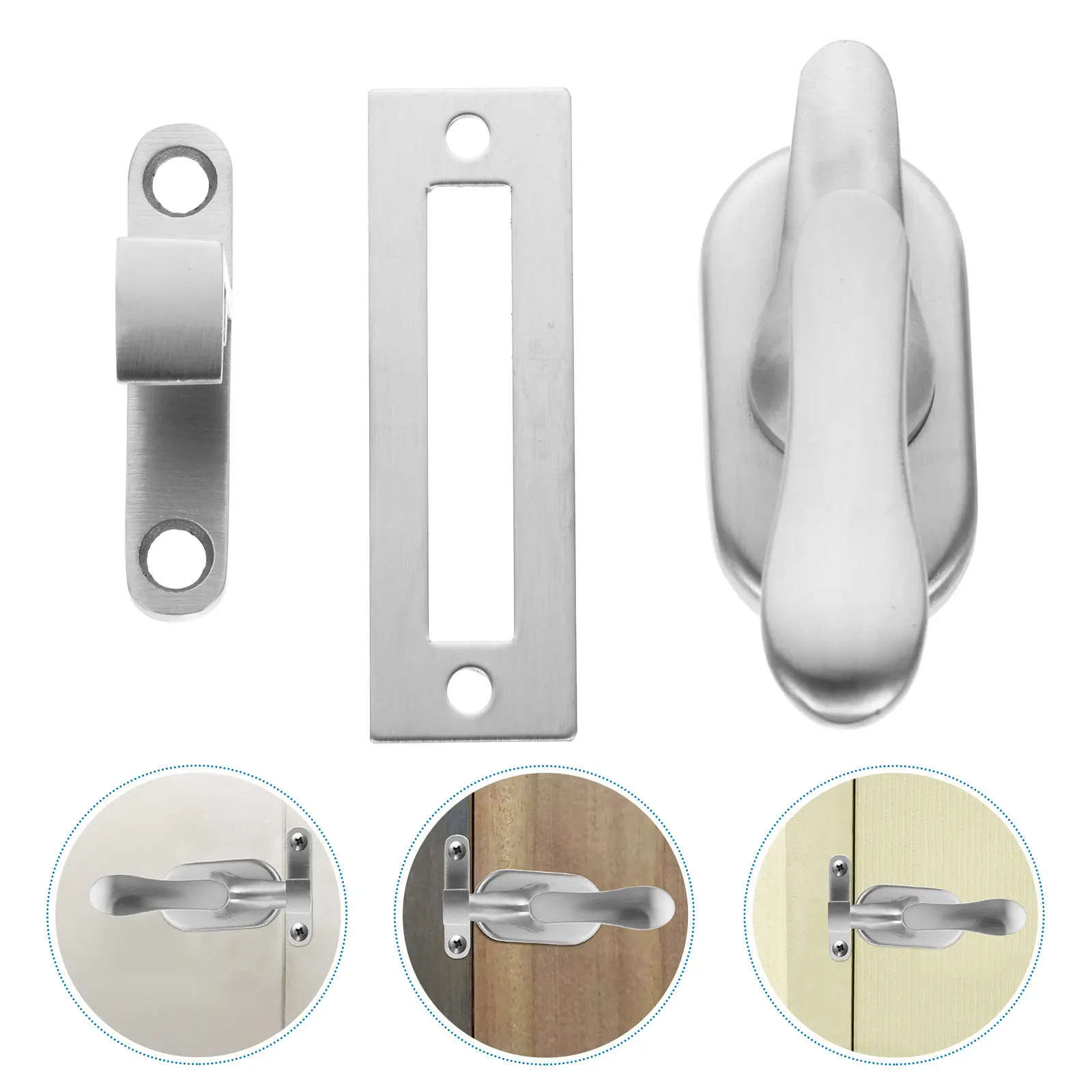

1Pcs Door Bolt Latch Stainless Steel Heavy Duty Sliding Gate Lock Barn Window Security Slide Bolt for Home Safety