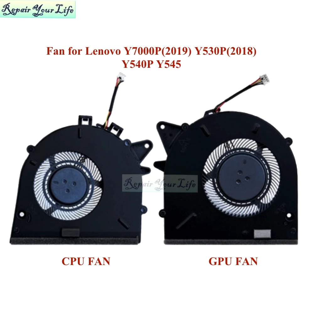 

Laptop CPU GPU Cooler Fan for Lenovo Y7000P(2019) Y530P(2018) Y540P Y545 EG75100S1-1C010-S9A Notebook PC Radiator Cooling FANS