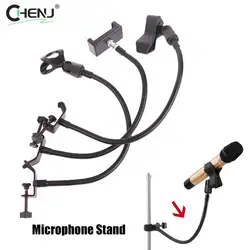 Flexible Mic Stand Universal Hose Shelves with Heavy Duty Desk Clamp Microphone Stand Mic Clip Holder Mic Arm Desk Mount