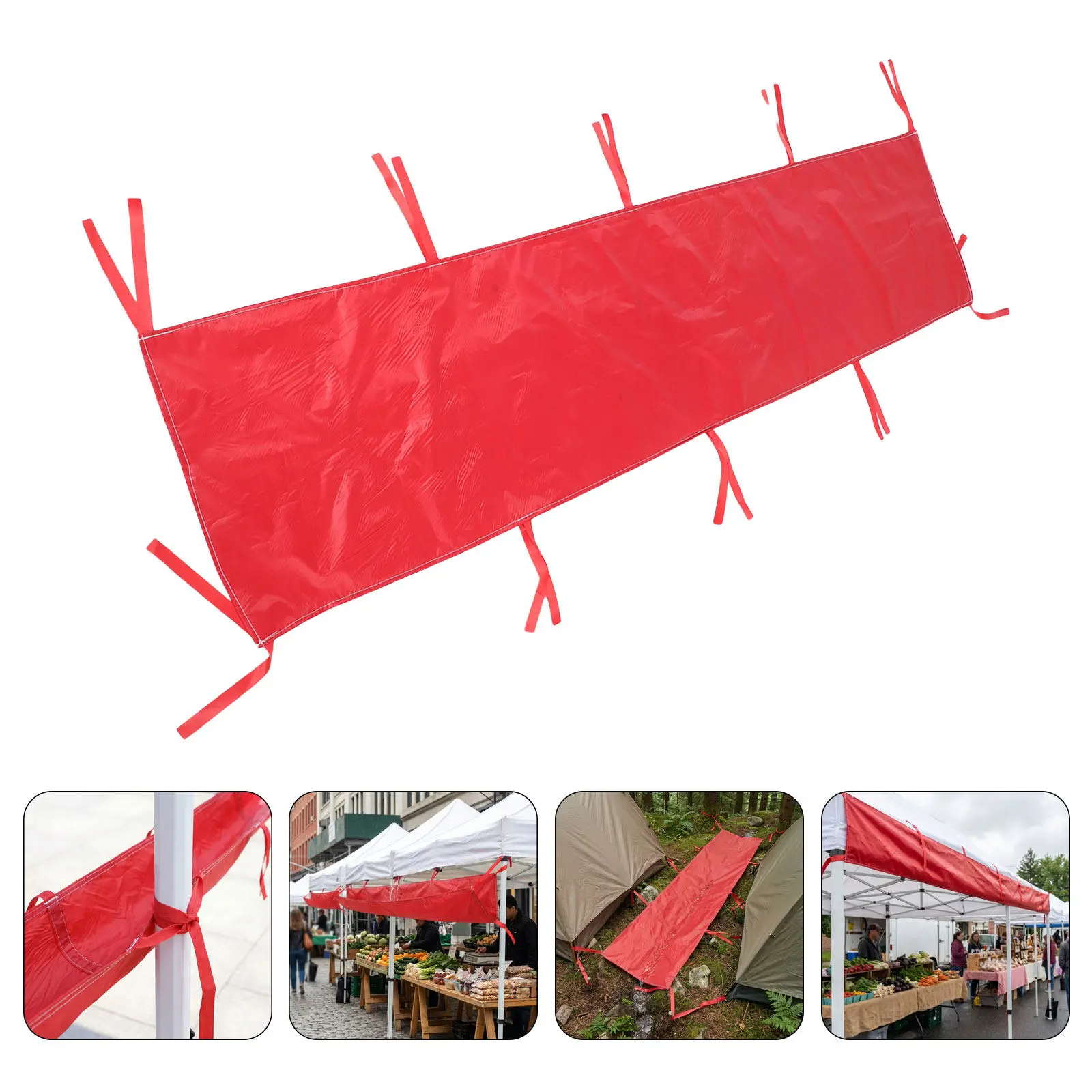 Waterproof Canopy Rain Gutter Heavy Duty Easy Install Drainage Channel Pop Up Tent Patio Gazebo Rainwater Management