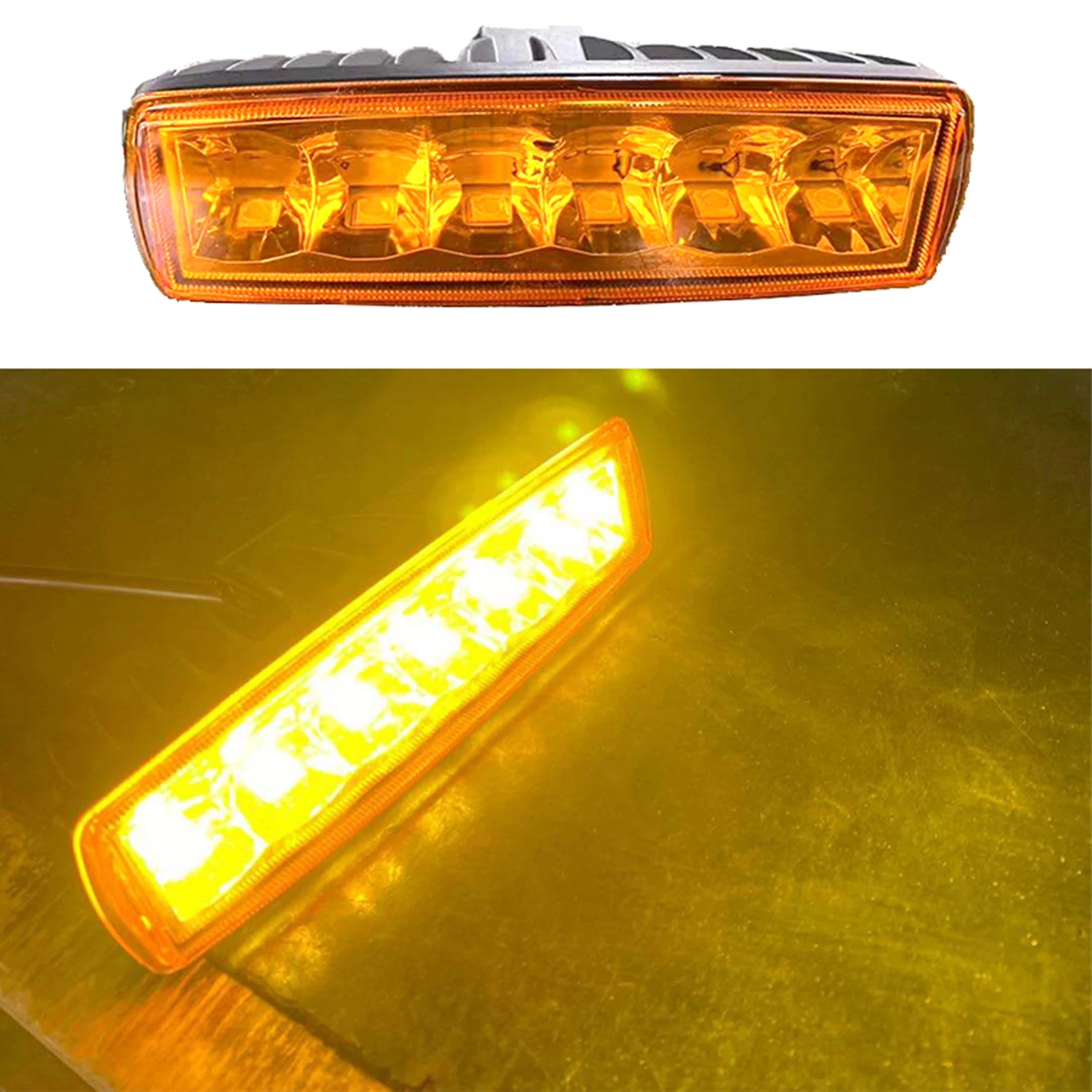 

6inch 30W Amber White Off road LED Work Light Bar Driving Spot Flood Fog Lamp Spotlight Super Bright For Tractor ATV SUV Truck