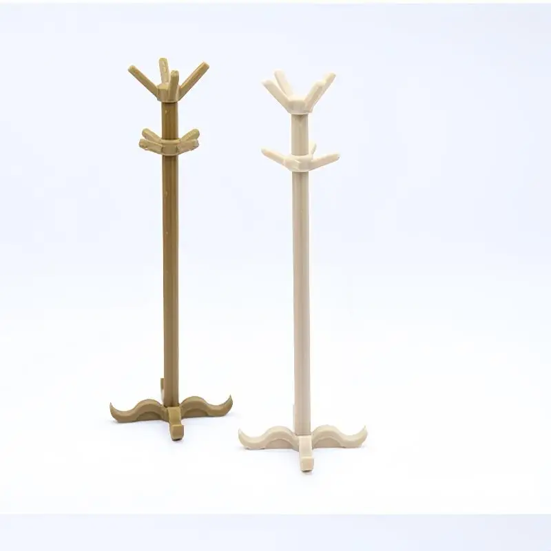 1 szt. Miniaturowy wieszak na ubrania do domku dla lalek, model 1:12, mini symulacja, dekoracja pokoju w domku dla lalek, regał do przechowywania, akcesoria do zabawek