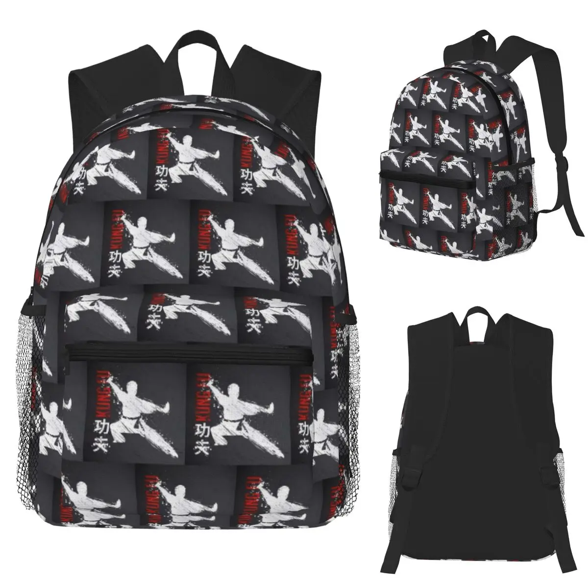 

Chinese Kung Fu Judo Student Backpack School Bag Hiking Travel Daypack for Boys Girls Fashion Bookbag Shoulder Bags
