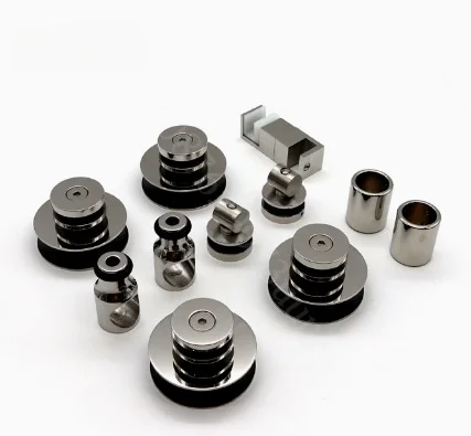 304 Stainless Steel Sliding Glass Door Rollers, Hardware Accessory for Frameless Shower Room Sliding Door