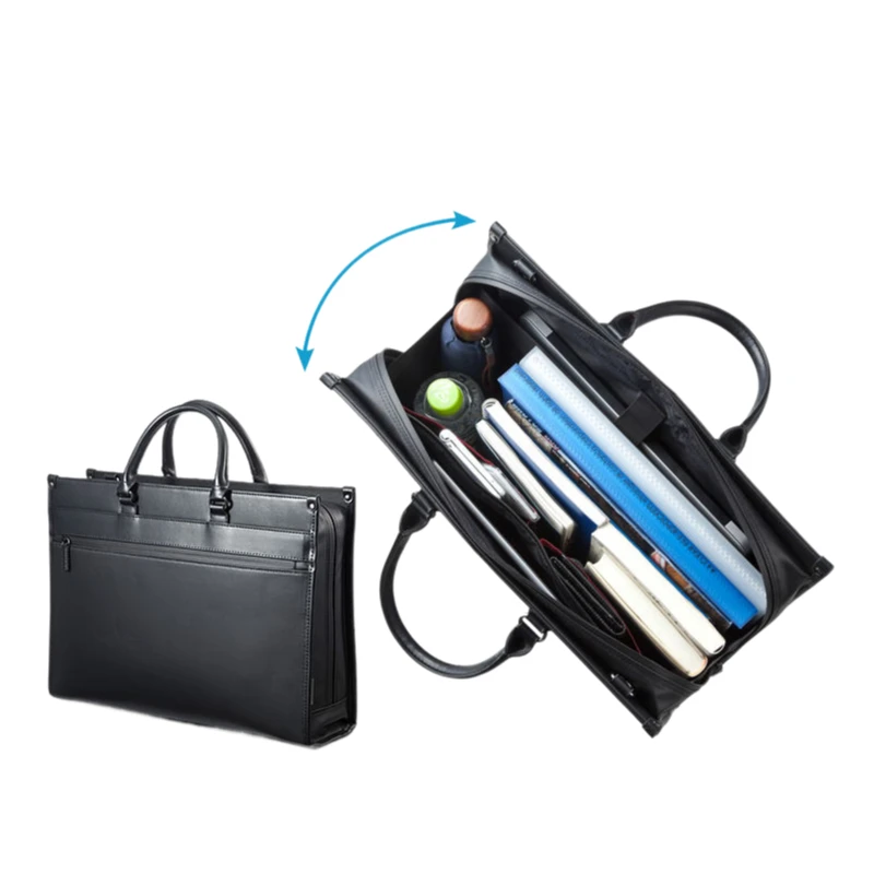 Waterproof Laptop Bag for 14 15.6 Inch Notebook, Unisex Business Briefcase, Anti-Theft with Shoulder Strap, Slim Commuting Tote