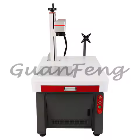 Cabinet Type Fiber Laser Marking Machine 20W 30W 50W Raycus Max Engraving Metal Stainless Steel Cutting Gold Silver Ring Jewelry