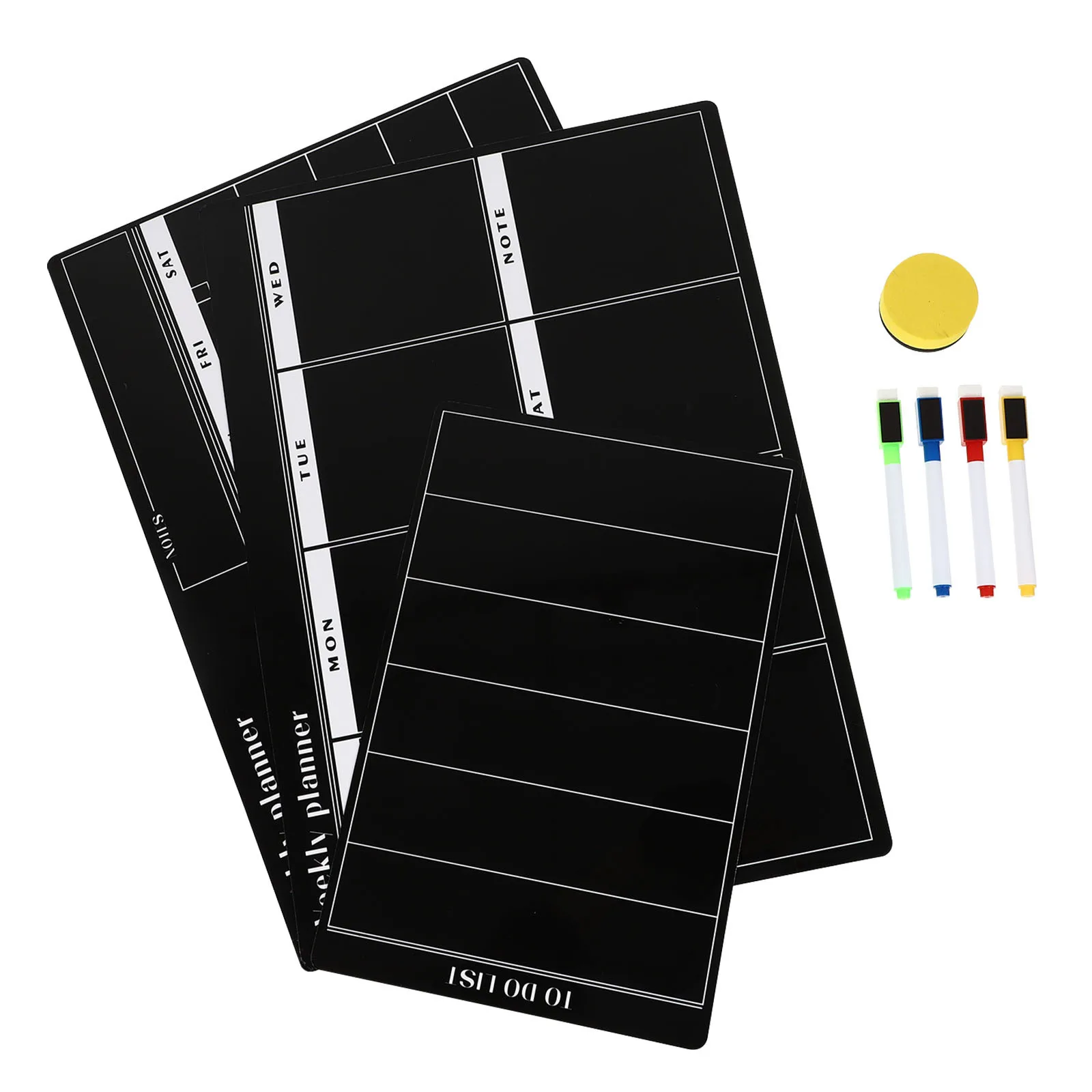 

1 Set Magnetic Blackboard Sticker Reusable Notes For Fridge Whiteboard Wall Office Home School Planner Supply Multi-Function