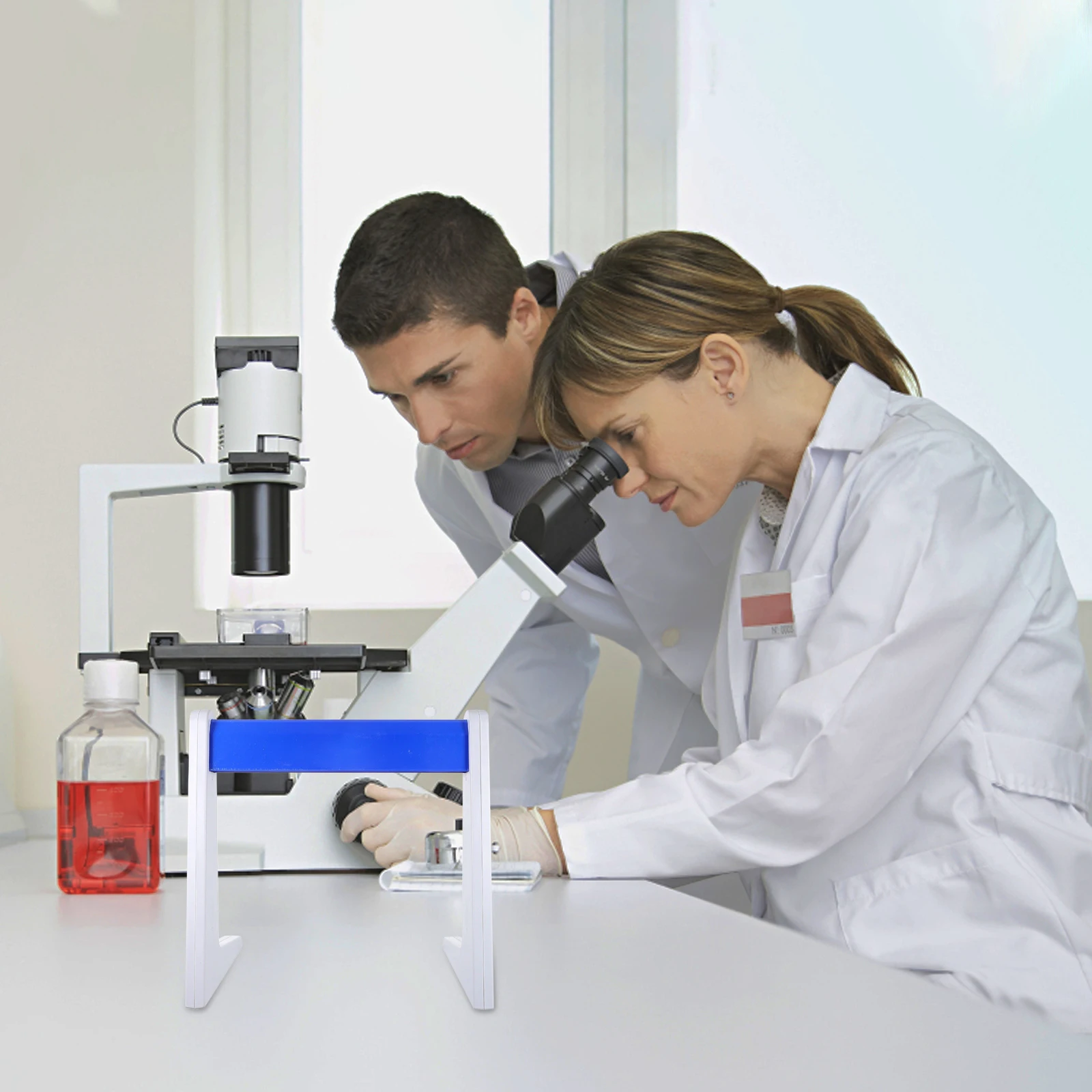 

Pipette Stand Linear Shelf Experiment Holder Laboratory Supply Plastic Rack L-shaped