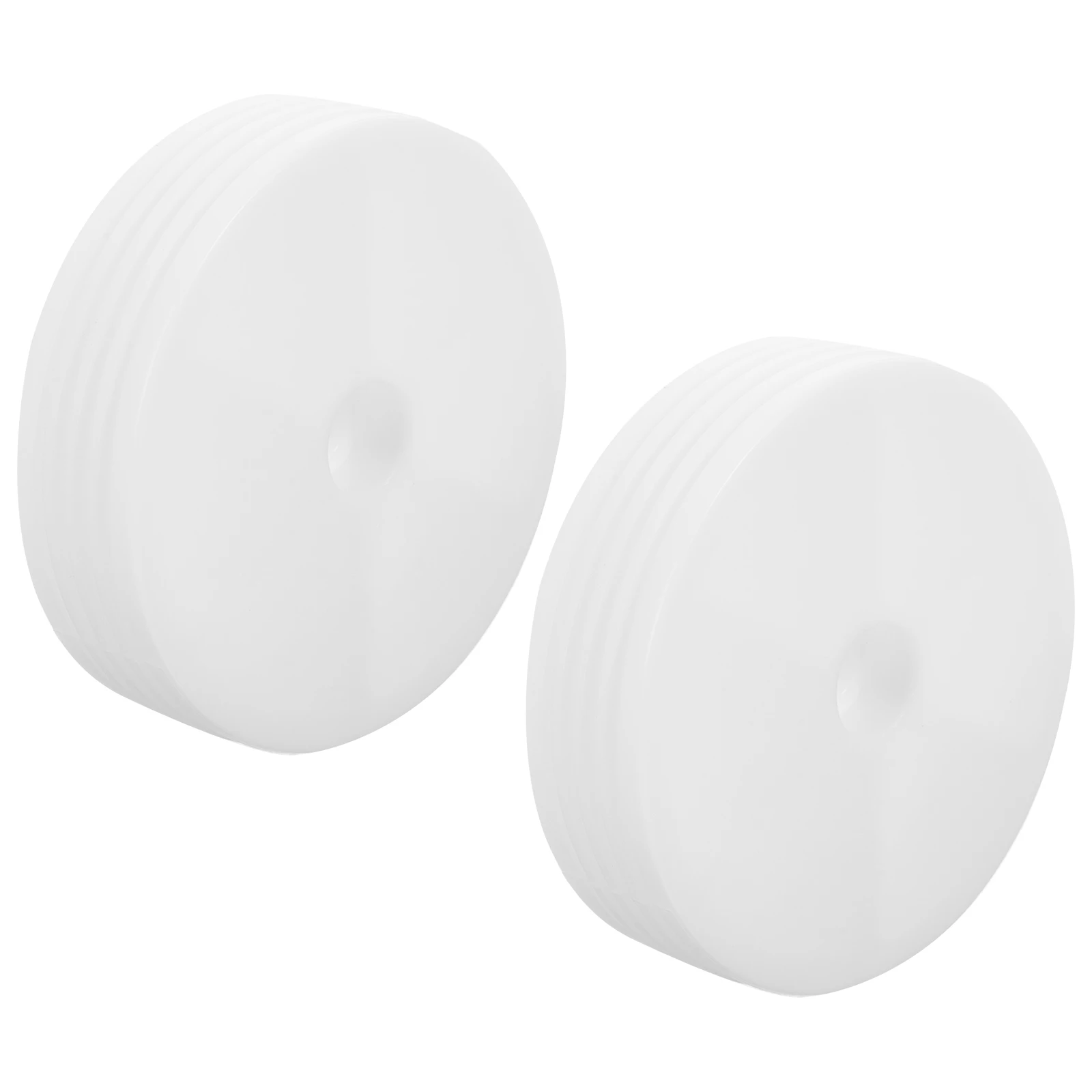 

2pcs Auxiliary Bike Wheels Kids Durable Plastic Stabilizers Training Balance Replacement White bike tire stable wheel
