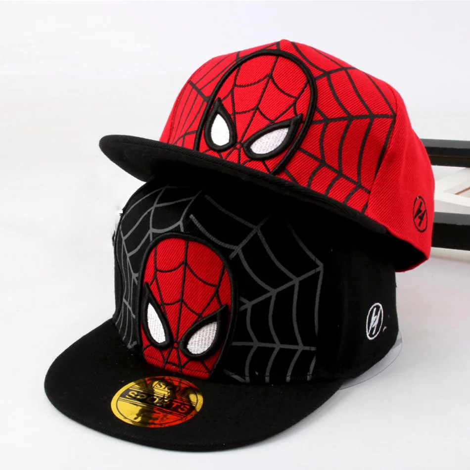 2026 HotAnime Cartoon Spiderman Hats for Kids Toddler  Baseball Cap Spring Snapback Hip Hop Adjustable Caps view 2