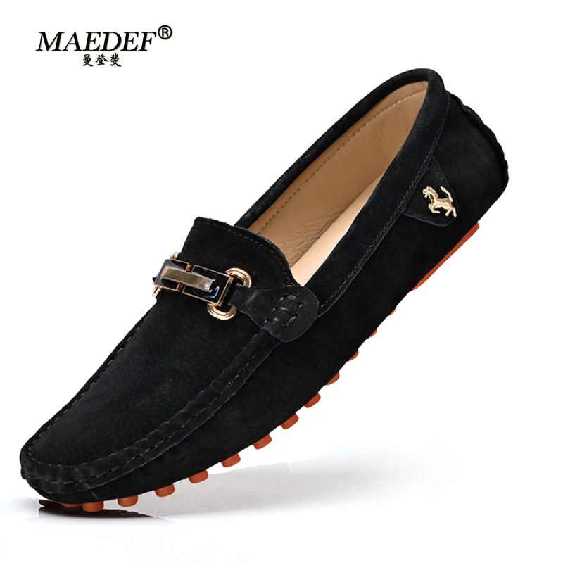 

MAEDEF Men's Loafers Luxury Brand Moccasins Leisure Shoes Mens Loafers Shoes Formal Wedding Flat Driving Loafers for Men Shoes