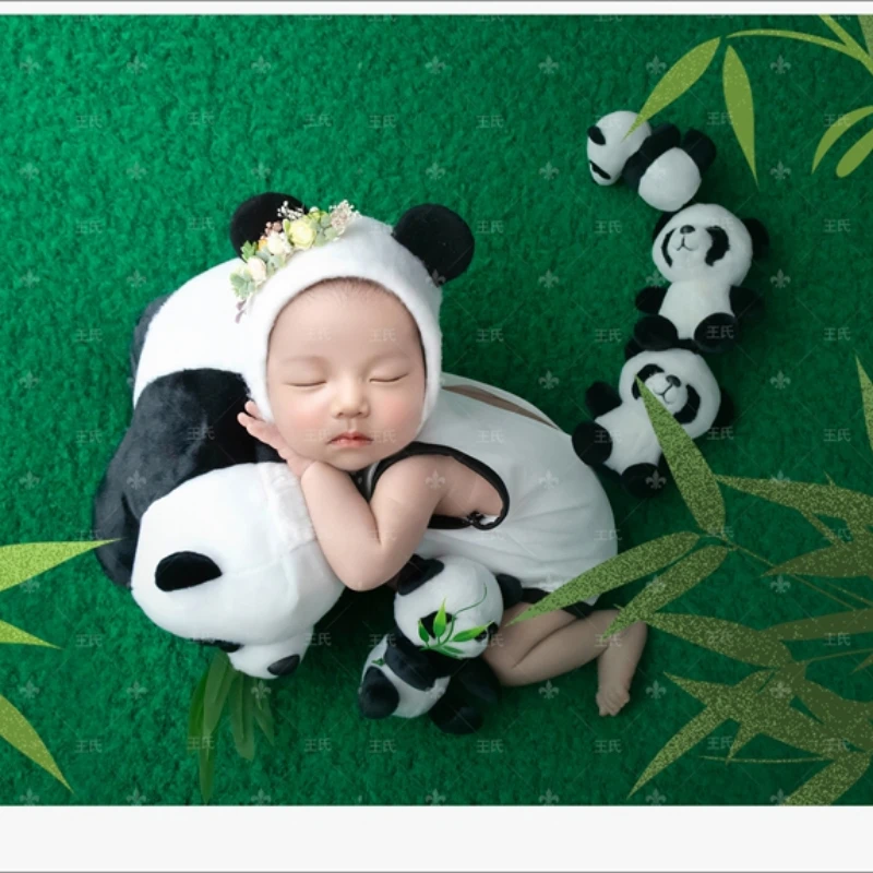 

Newborn Photography Theme Baby Photography Panda Clothing Set sesion fotografía bebé fotografía 신생아 신생아촬영