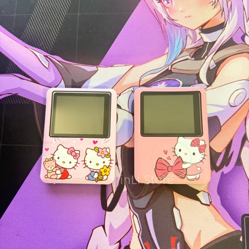 Hello Kitty Mp3 Music Player Sanrio Anime Mini Music Walkman Cute Sports Portable Music Player Kawaii E-Book Girl Festival Gift view 2