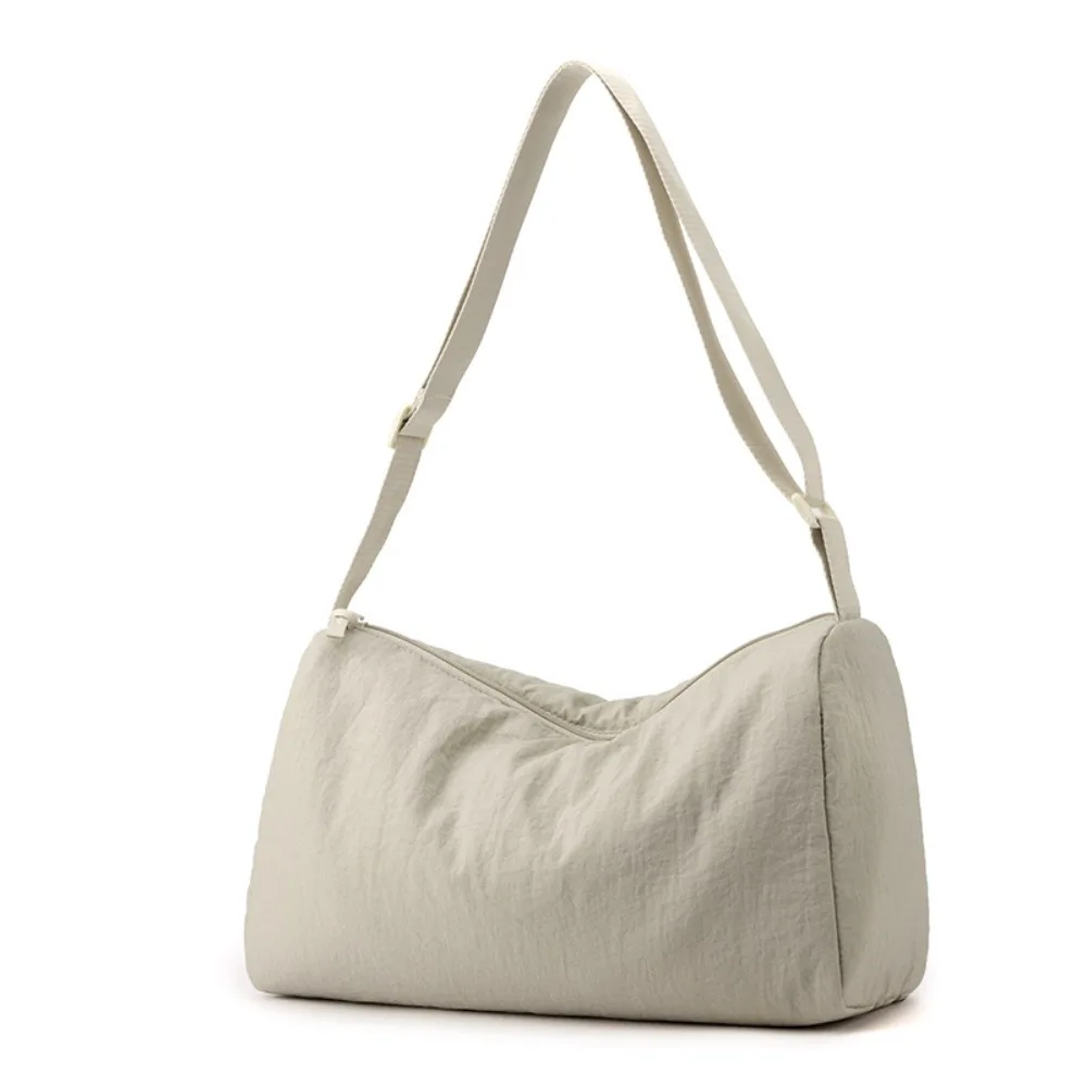 

Soft Korean Style Versatile Shoulder Bag Large Capacity Solid Color Simple Crossbody Bag School Bag Dumpling Bag Women