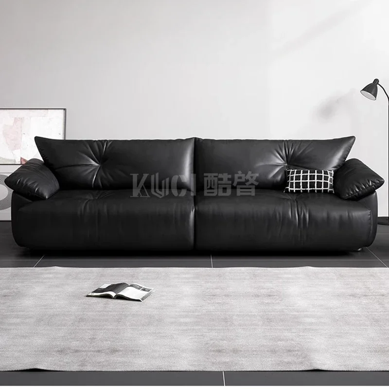 Italian Minimal Dermis Sofa Bed Puff Floor Power Living Room Sofas Modular Chaise Lounge Nordic Home Furniture Canape Salon FYRS