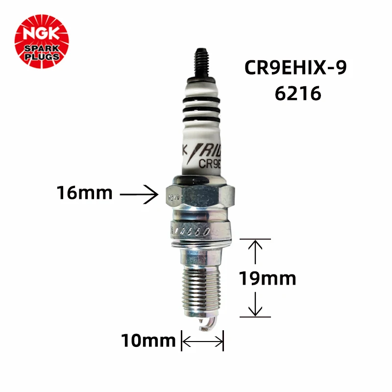 NGK Motorcycle Iridium Gold spark plug CR9EHIX-9 6216 for GSX250 GW250 300S(1pcs)