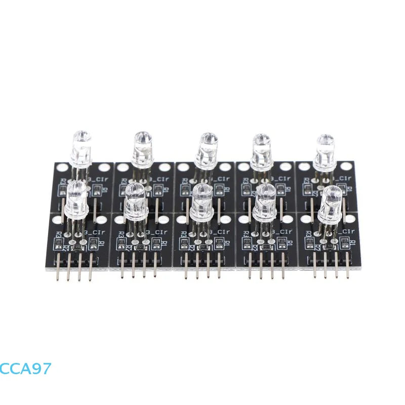 

【A】10/20/30 шт. 3-цветный светодиодный датчик RGB, набор модулей, 4-контактные клавиши, модуль RGB, стартовый комплект «сделай сам» для Arduino