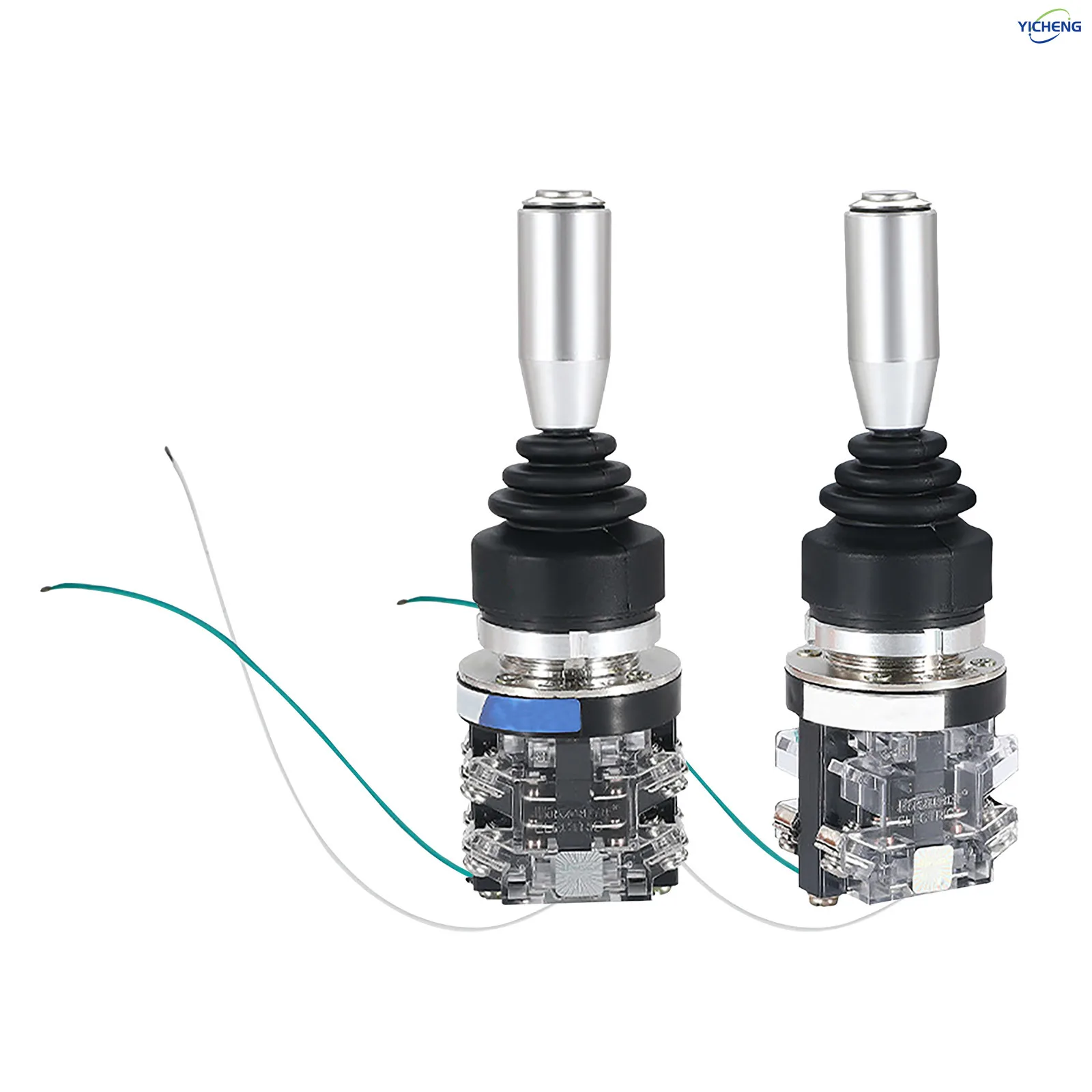 1Pcs 30mm Industrial Master Monolever Joystick Switch 4Way Self Locking Momentary Reset Cross Switch with Button