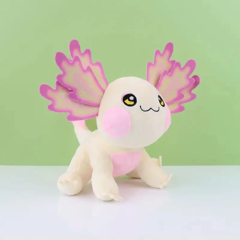 Kawaii Axolotl Plush Toy Cartoon Cute Animal Stuffed Plushie Doll For Kids Birthday Christmas Halloween Gifts Home Decoration