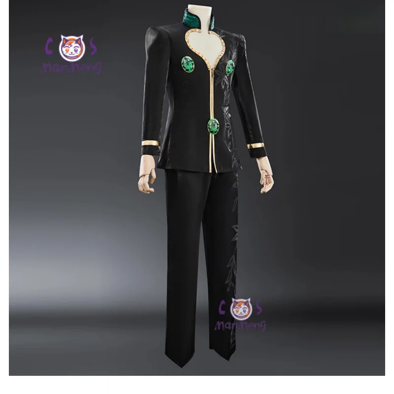 

JoJo's Bizarre Adventure Golden Wind Giorno Giovanna GIOGIO Cosplay Costume Halloween Gangster Godfather Coat Pants Prop Uniform
