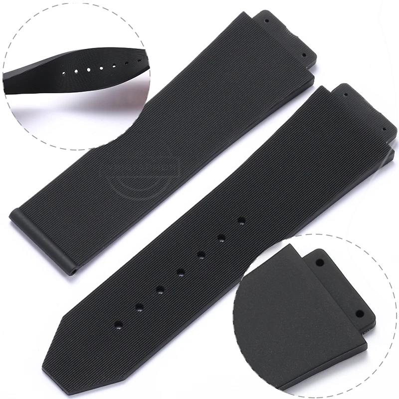 Big Bang Watch Band Suitable for Hublot Big Bang 19mm 25mm Men\'s Waterproof Strap Replacement Silicone Rubber Bracelet