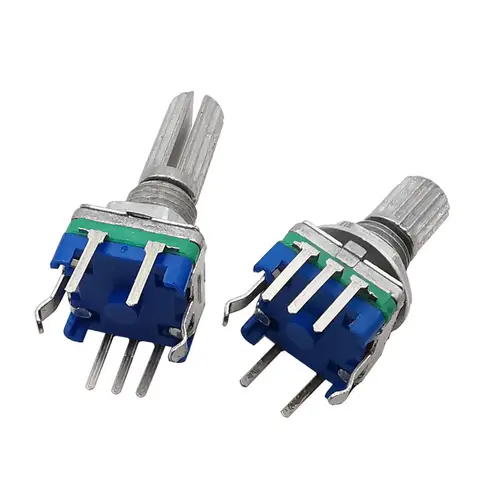 st. 360-graders roterande pulsgivare EC11-vred 20-positioner 5-stifts knapphandtag längd 15/20 mm med inbyggd tryckknappsbrytare 8 best sales kodarens vred - №4