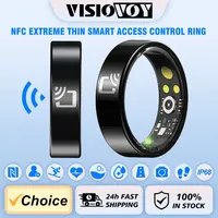 Smart Ring NFC Tag Lable Health Rings Fitness Tracker US Size Ceramic Health Ring Sleep Tracking Heart Rate with Charging Case