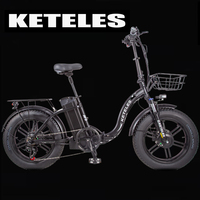 KETELES 20 Inch Adult Electric Bicycle Removable Lithium Battery 48V 2000W Men's Snow Mountain Off-Road Electric Bicycle