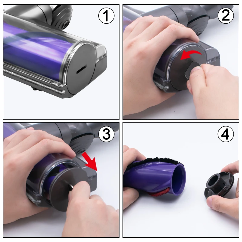 For Dyson V7V8V10V11 V15 Mite Removal Suction Head Direct Drive Carpet Suction Head Side Cover Edge Plug