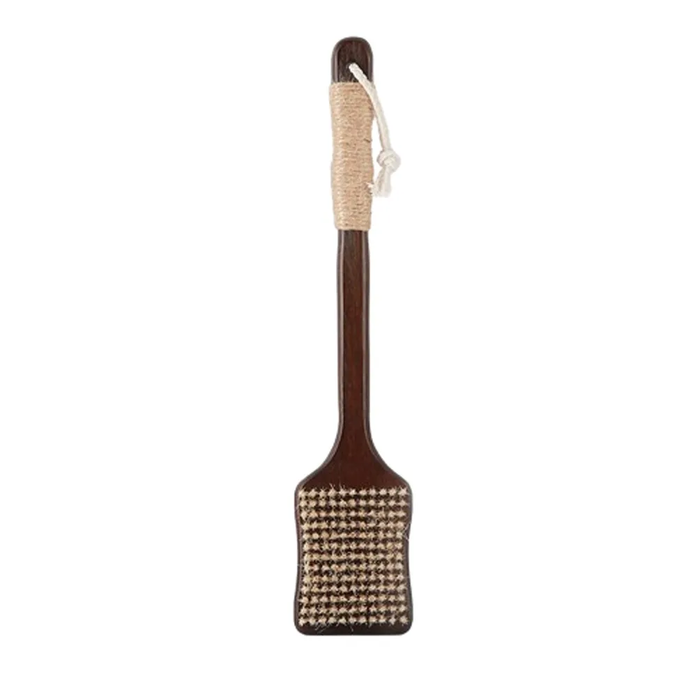 

Skin Care Wood Long Handle Brush Ergonomic Self Care Massage Brush Soft Bristles Back Brush Spa Accessories
