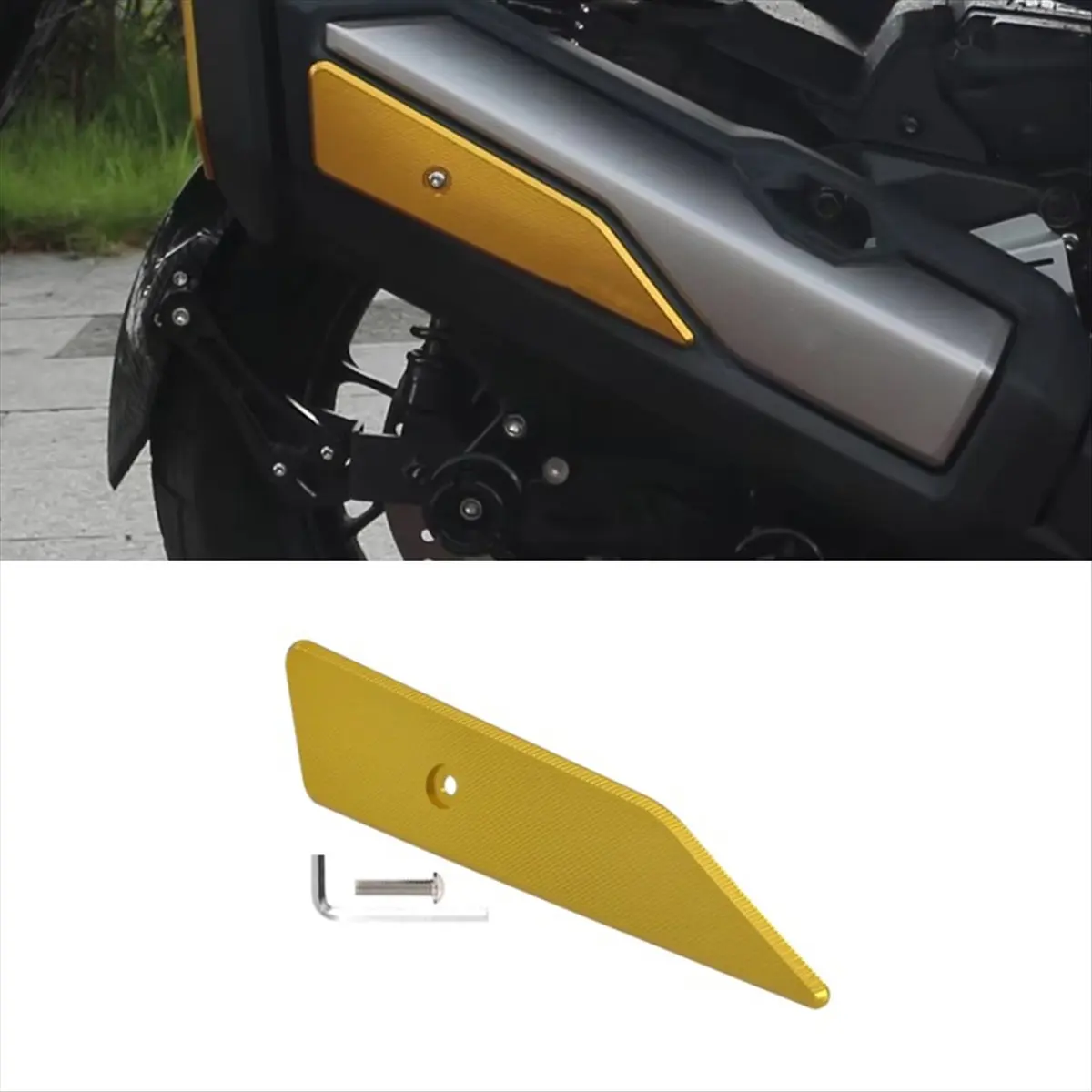 دراجة نارية العادم الحرارة Dhield معدات الحماية غطاء لملحقات ADV350 2021-2025