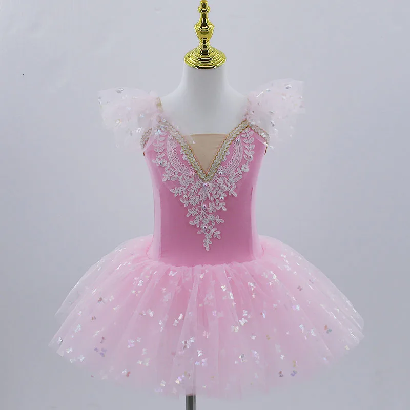 Tutú de Ballet profesional para niñas, vestido de fiesta de bailarina con plataforma blanca, disfraz de baile para adultos y niños, novedad