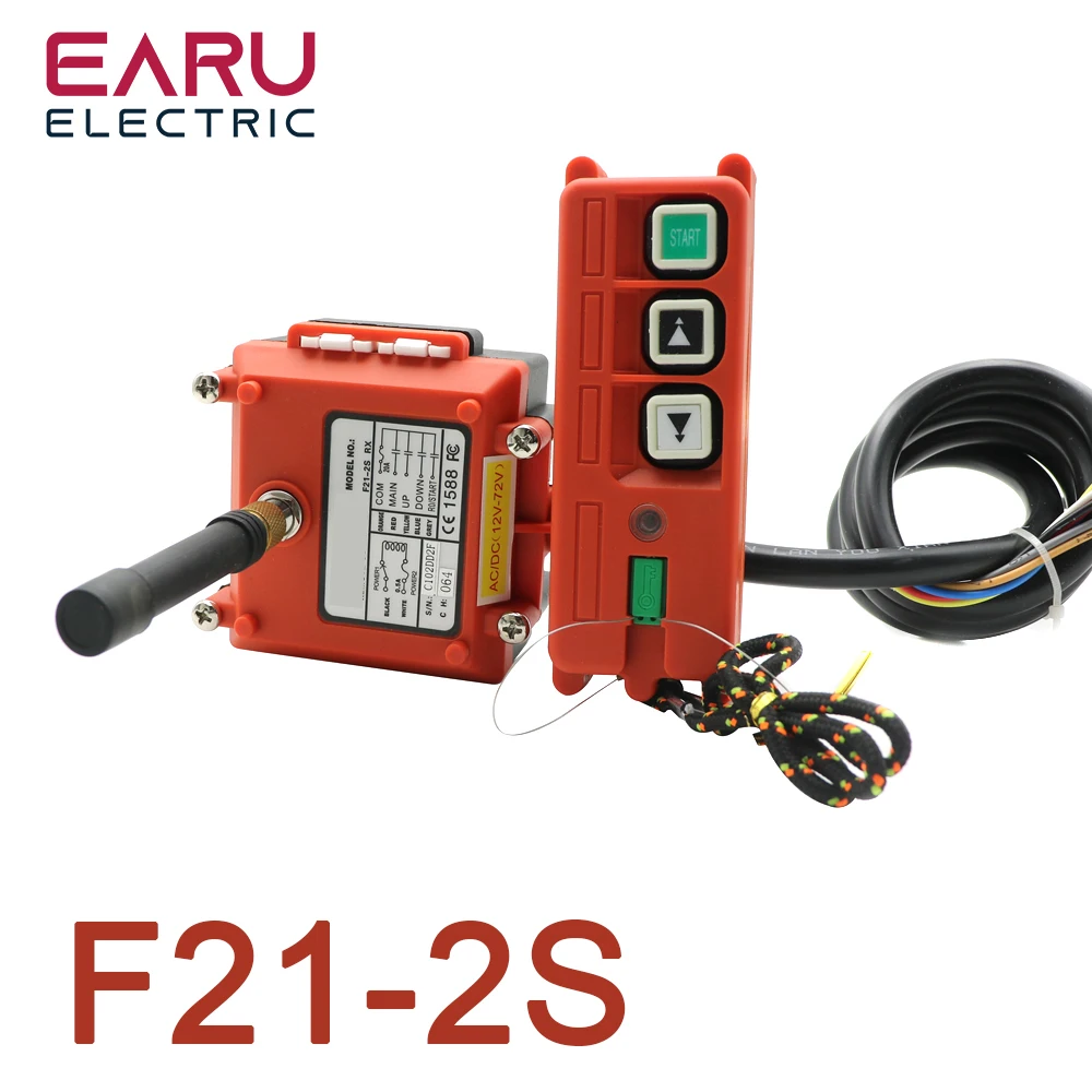 

Wireless Industrial Remote Controller Electric Hoist Remote Control Winding Engine Sand-blast Equipment Used F21-2S 3 Button