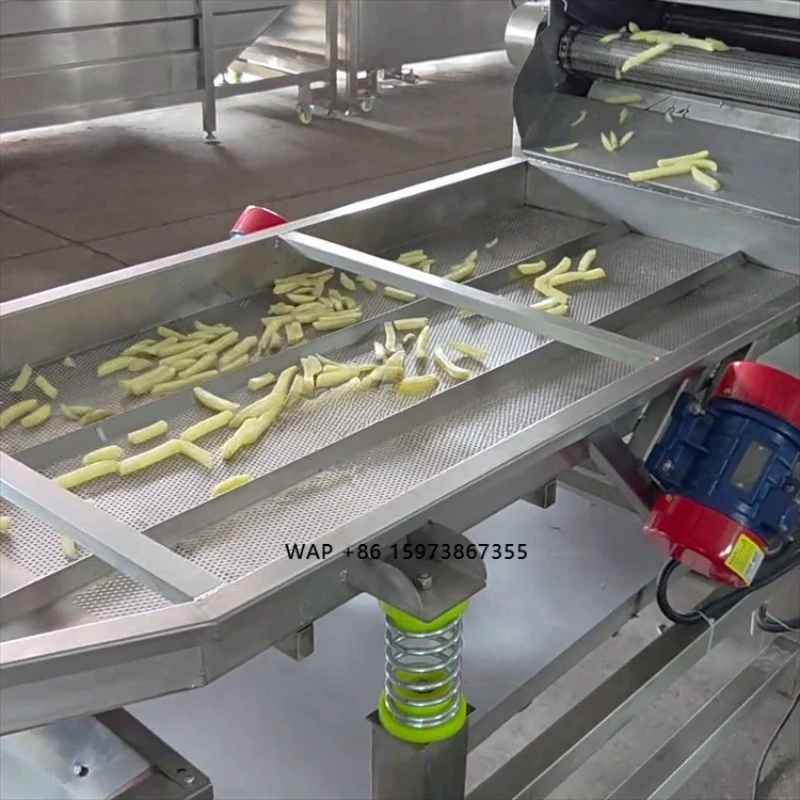 500kg Per Hour Fully Automatic Best Price Cost Frozen Half Fried French Fries Fried Potato Chips Production Line