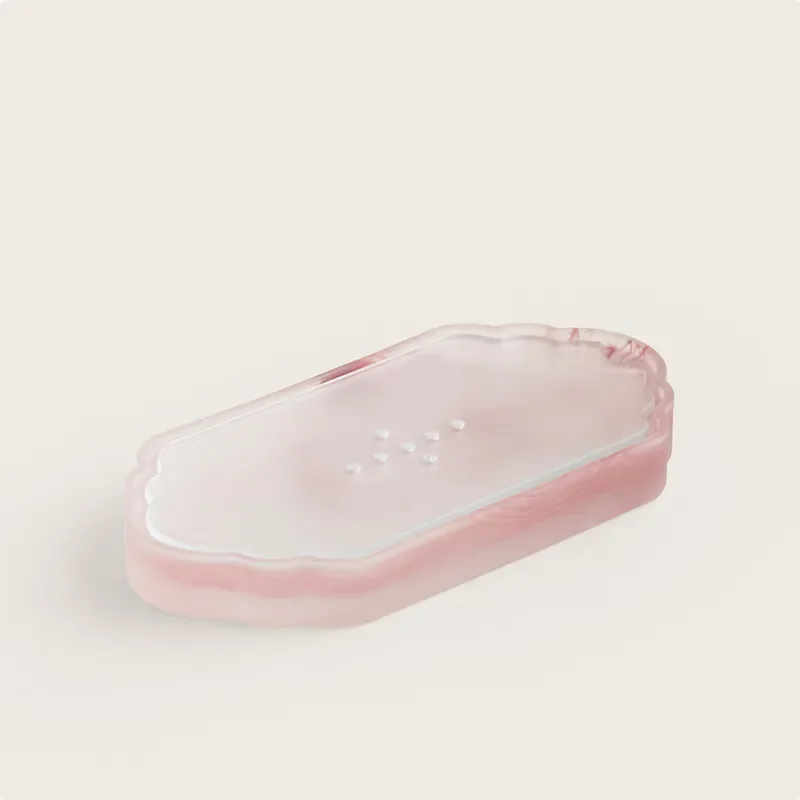 Glazed Ceramic Tea Tray Small Dry Brewing Table with Water Storage for Kung Fu Tea Set Accessories Portable Pot Holder Home