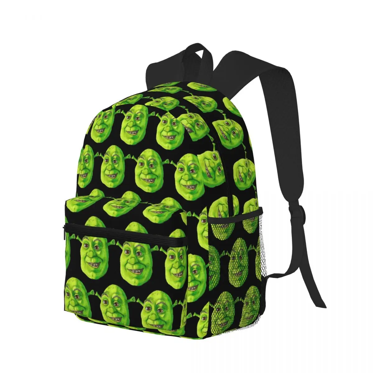 

Funny Shrek Head Student Backpack School Bag Hiking Travel Daypack for Men Women Bookbag Shoulder Bags