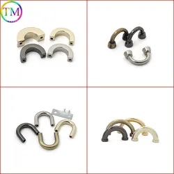 10-50 Pieces Metal Connector  Bag Arch Bridge D Ring Buckle Strap Hook Diy Handbag Hardware Belt Leather Repair Accessories