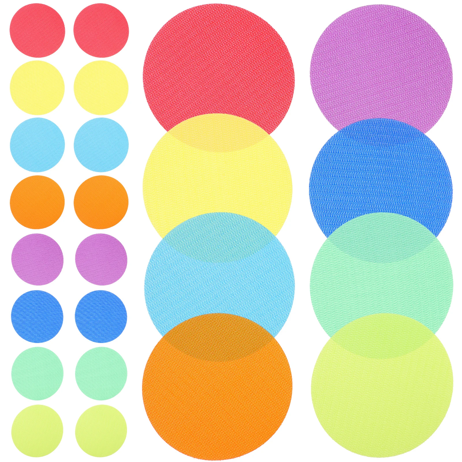 

36pcs Carpet Stickers 4 Inch Nylon Dots for Classroom Toddler Games Educational Toys Carpet Markers Floor Supplies