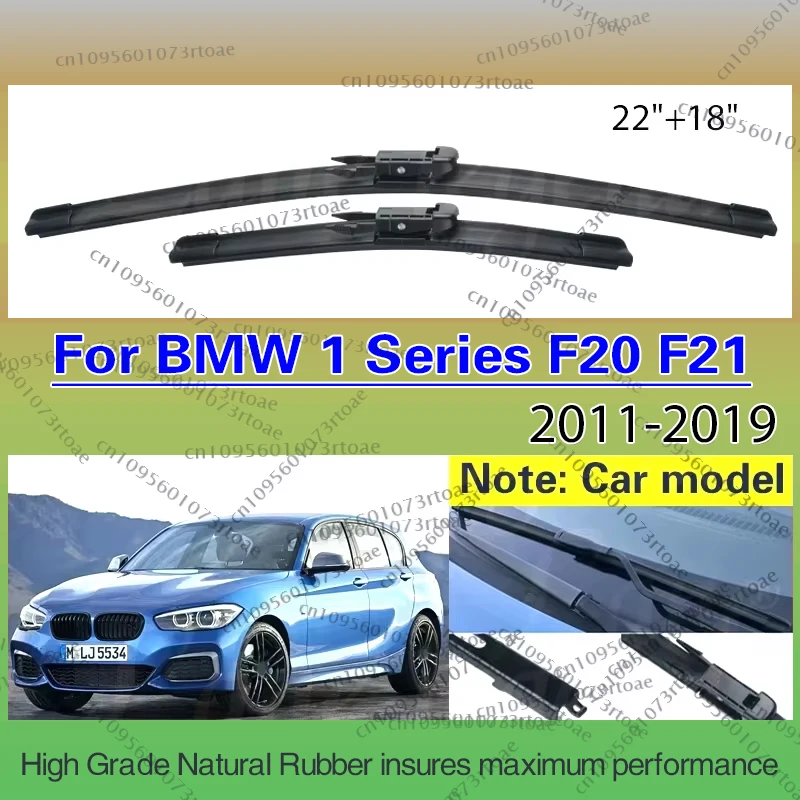 

Car Wiper Blades for BMW 1 Series F20 F21 2011-2019 Windshield Wipers 114i 116i 118i 120i 125i M135i M140i 116d 118d 125d 22"18"