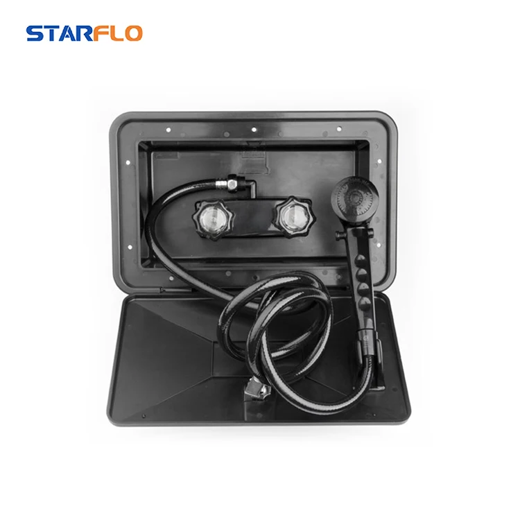 

STARFLO Motorhome Accessories Black White Marine Rv External Shower With Lock
