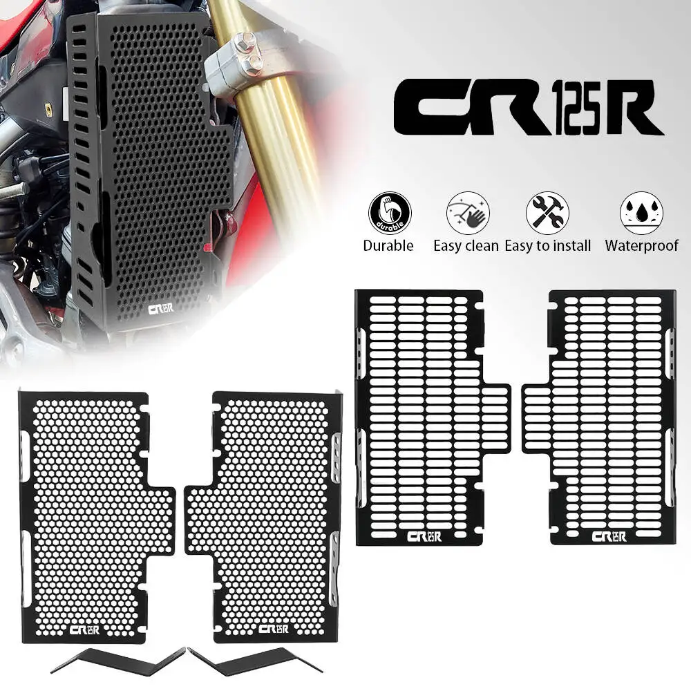 

2002 2003 2004 For Honda CR250R CR125R CR 125R 250R R 125 250 motorcycle accessories Radiator Grille Guard Protector Cover Parts